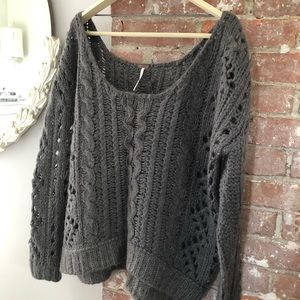 Free People .. fisherman’s knit sweater NWOT